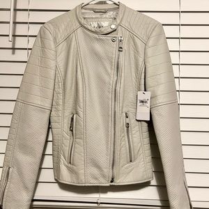 Guess Jazmine Saint Moto Jacket Glacier Grey